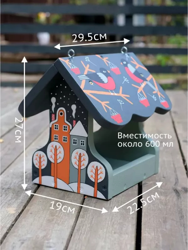 Набор для мастер класса Скворечник №2 собери и раскрась